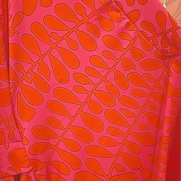 Trina Turk Pink Trellis Swim Tunic - Size L - Picture 6 of 9